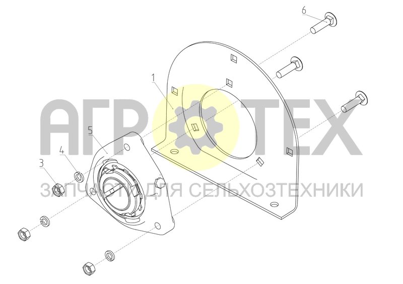 Опора (РСМ-091.14.02.050-01) (№1 на схеме)